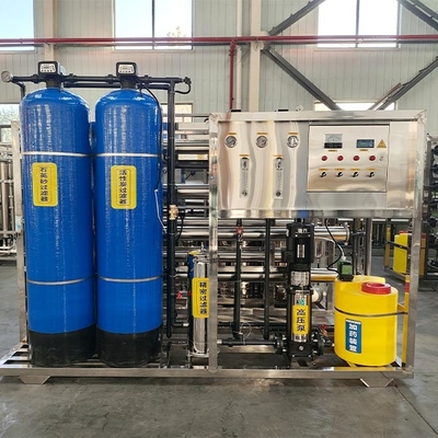 Einstufige Umkehrosmose-Wasserbehandlungsanlage 2000 L/h mit niedrigem Preis
