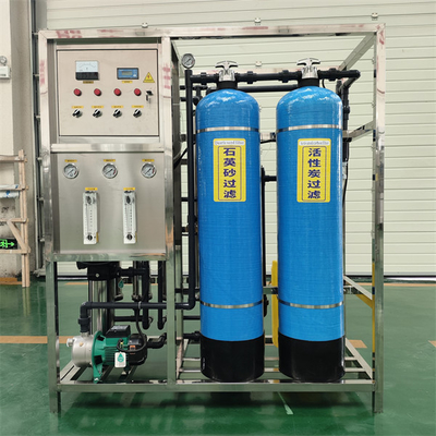 1T Doppeltank-RO-Wasseranlage Umkehrosmose-Wasserbehandlung Maschine Ausrüstung Systemanlage