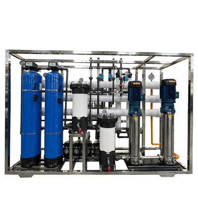 Meerwasserfilter Ausrüstung Entsalzung RO Aufbereitungsanlage, Umkehrosmose-Wasserreinigungssystem 24m3/Tag Kapazität